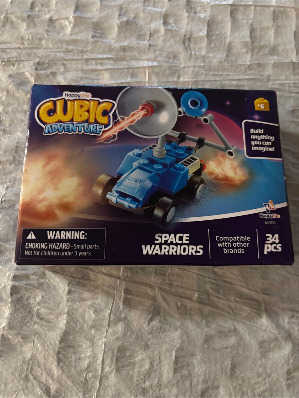 Cubic Adventure Space Warriors Blue Building Set - 34 pcs